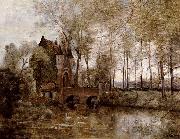 Le Chateau de Wagnonville Corot Camille